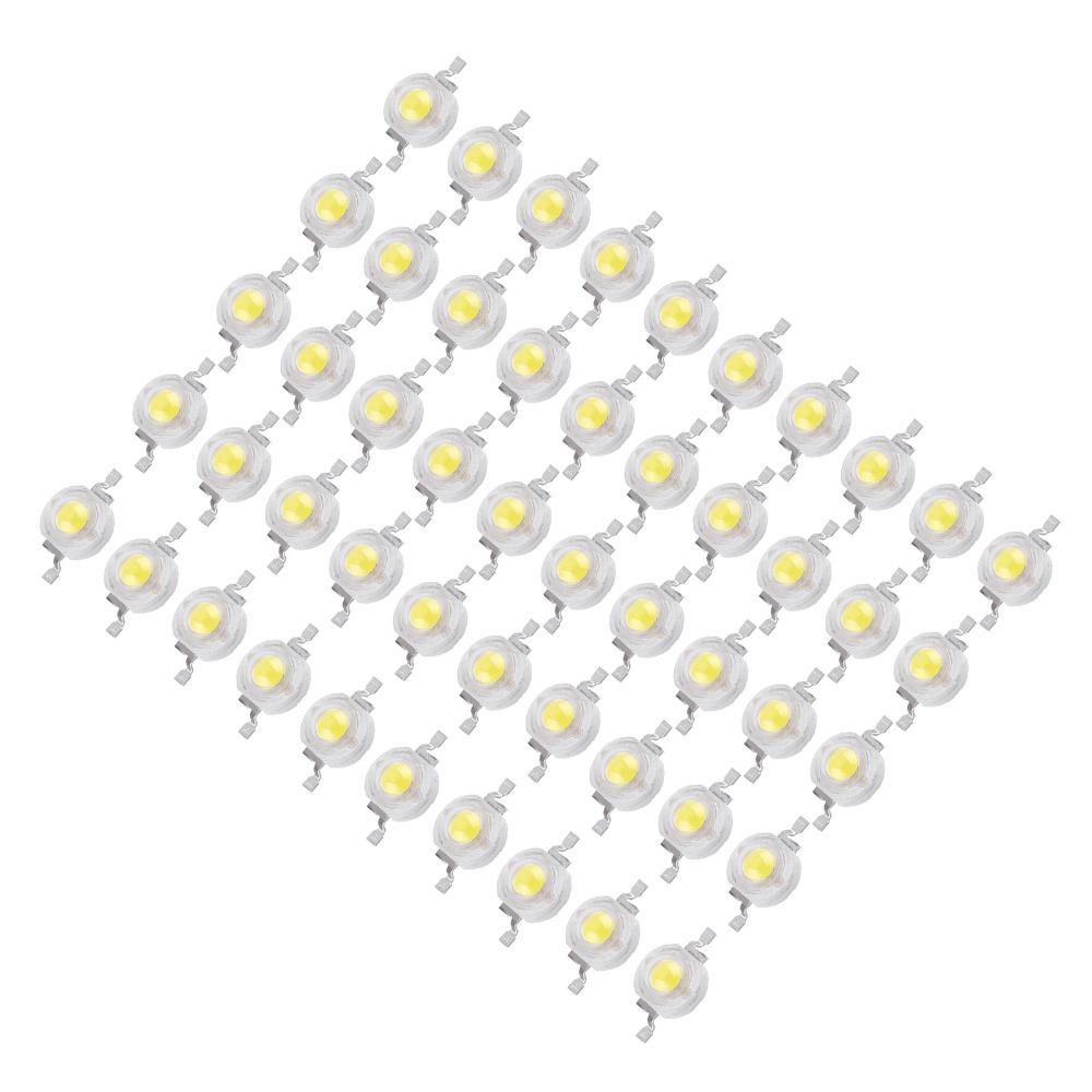 50PCS 110LM/W High Power LED Beads Aluminum DIY Lighting Fixtures Spotlight Replacement