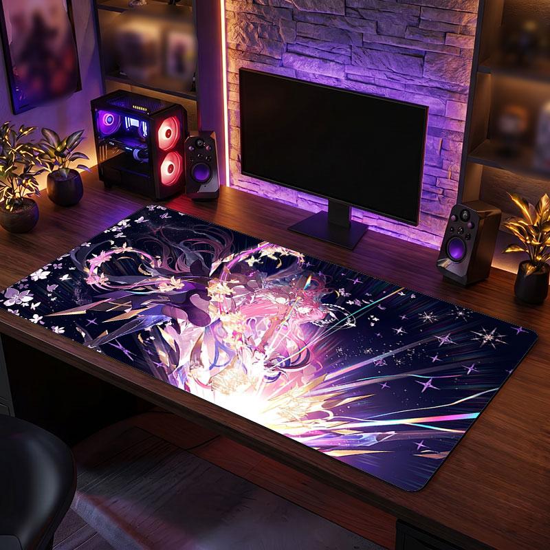 Grand Tapis de Souris Honkai Star Rail Étendu Tapis de Bureau Souple Gaming Bureau Décoration de Table d'Ordinateur