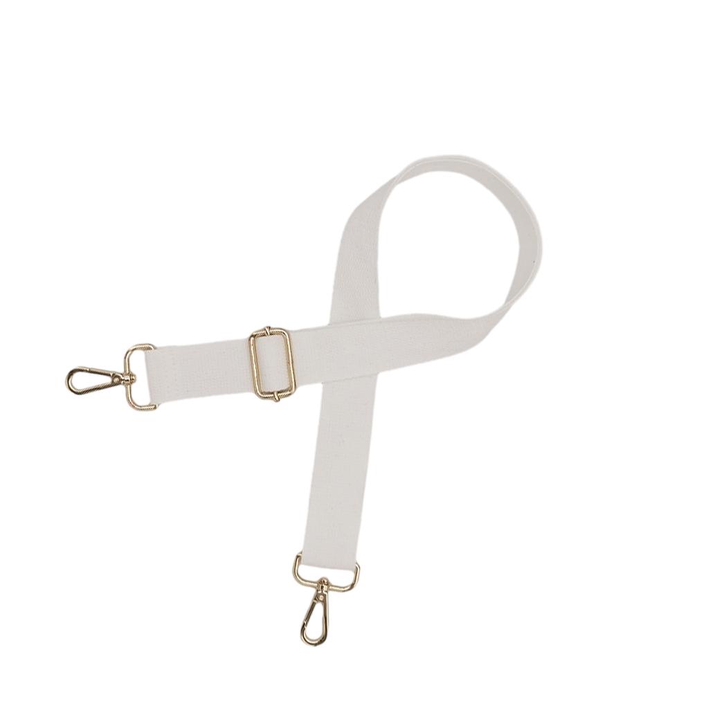 

Women Shoulder Bag Strap Replacement ple Design Solid Color Casual Handbag Adjustable Band with Buckles Accessories white