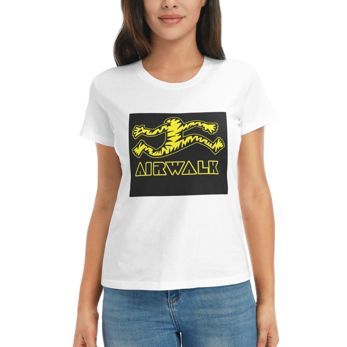 

Women TShirt Tattoo Old School Airwalk Summer Short Sleeve Tees Round Neck Cotton T Shirts Clothes Tops Streetwear S