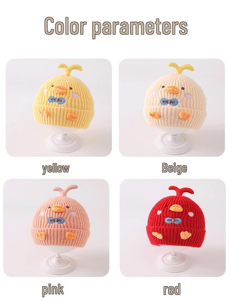 Warm Knit Baby Beanie with Ear Protection for Boys and Girls - Perfect for Autumn and Winter