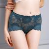 Yu Mei 319 Women's Plus Size High Waist Lace Trim Cutout Panties