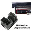 Durability PCIe 8Pin 180 Degree Angle Connector Power Adapter GPU VGA PCIe 8Pin Power Adapter For Graphics Card Setups