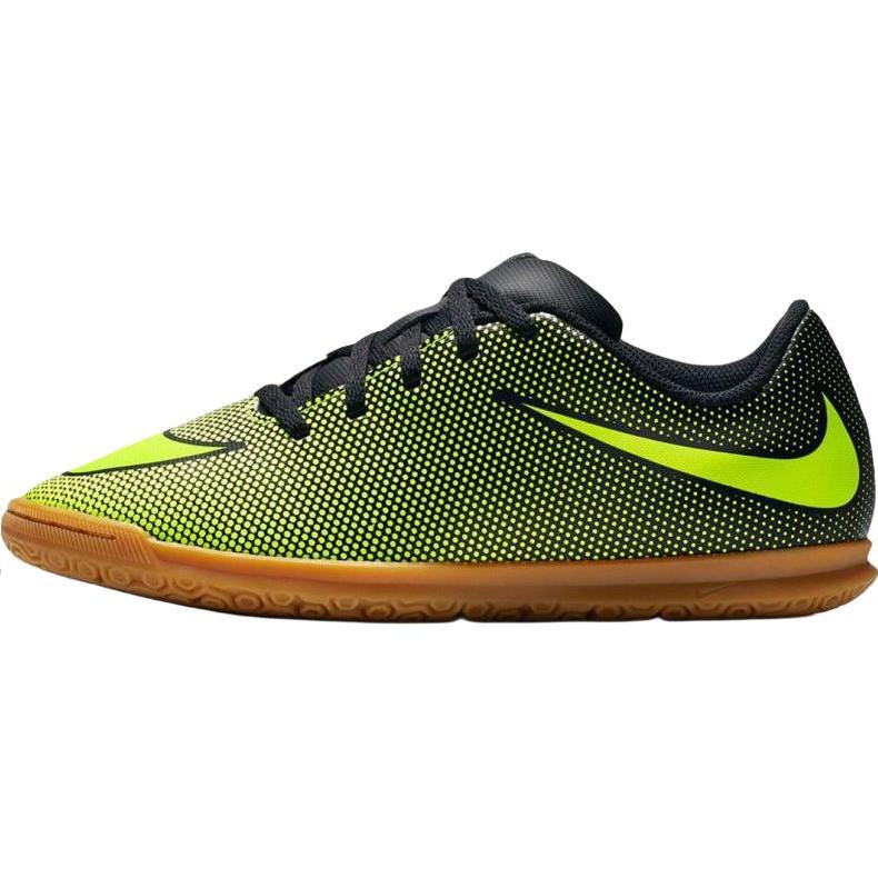 

Nike Bravata Low top Kids Soccer Shoes Black Yellow Unisex 844438-070 38.5