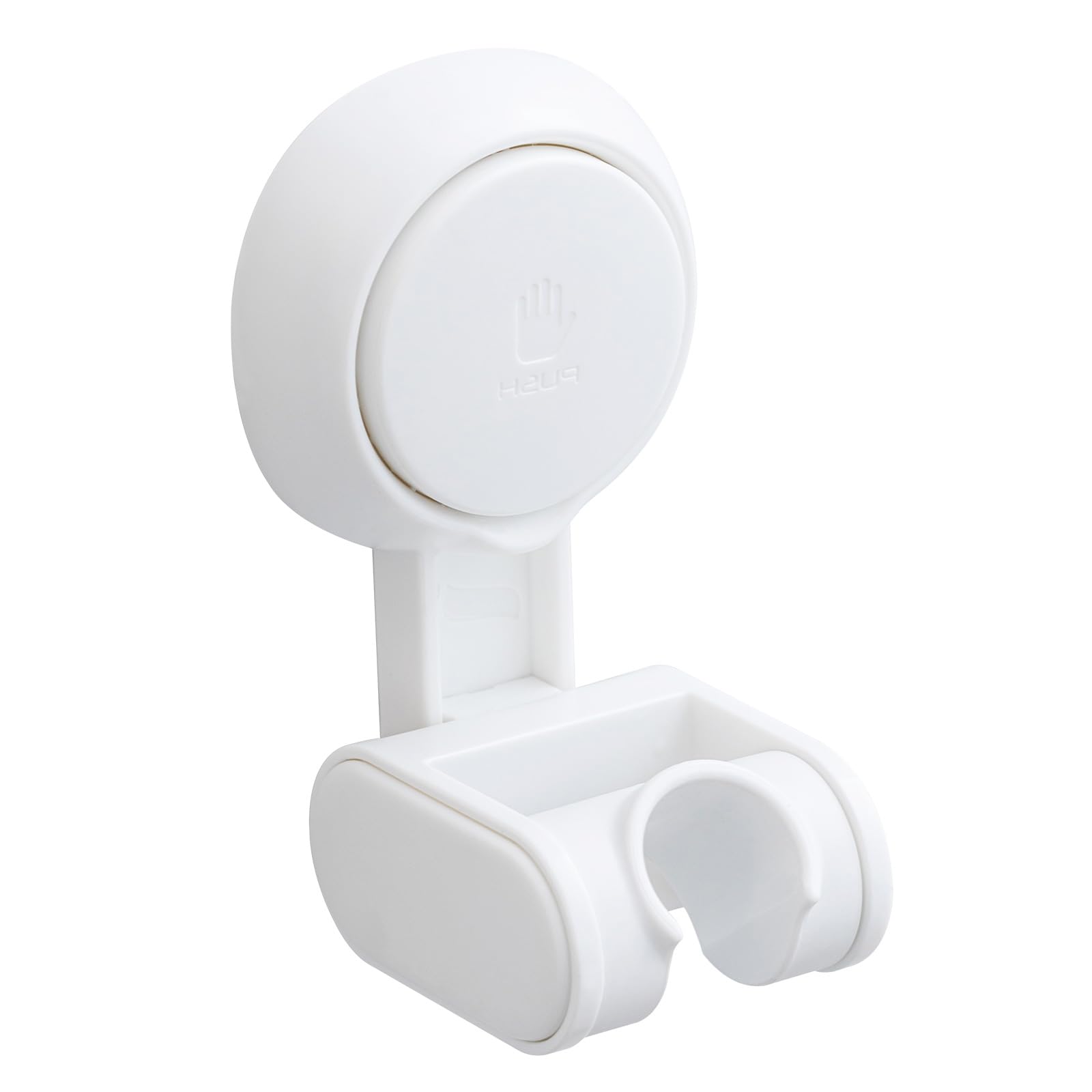 

TAILI Shower Head Holder Suction Cup, Handheld Shower Head Bracket,Height Angle Adjustable,Bathroom Showerhead Holder No Drilling Removable Waterproof Round-Light White
