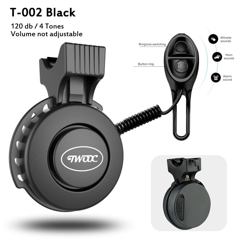 Bike Bell Charging Speaker USB Recharged Mini Bicycle Horn 4 Modes Bike Ring Bell Bicycle Accessories for Electric Scooter