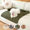 Dog Bed Blanket Dog Mat Sofa Couch Cover Pet Pad with Neck Pillow Washable Calming Nest for Travel Home