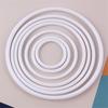 62KD DIY Craft Rings White Plastic Hoops for Wedding Clothing Jewelry Making Material