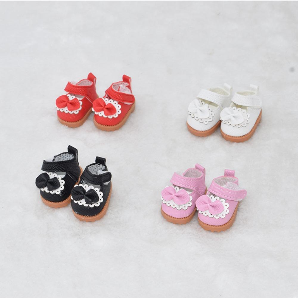 Hand-made Bow Shoes Multiple Styles Leather Shoes Accessories Princess Shoes  Children Toys