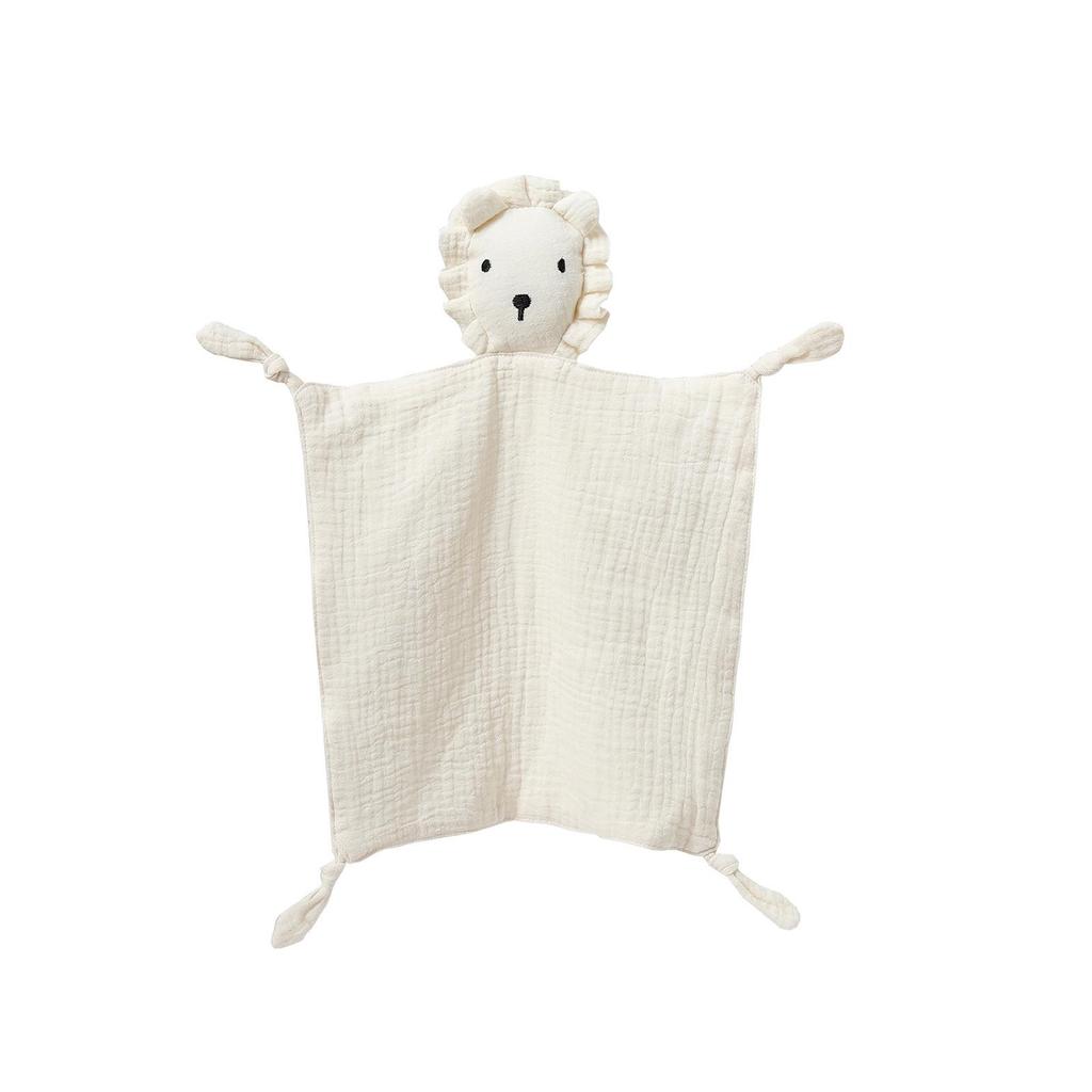 Cross-Border Baby Muslin Lion Comfort Blanket: Pure Cotton Sleep Companion Toy