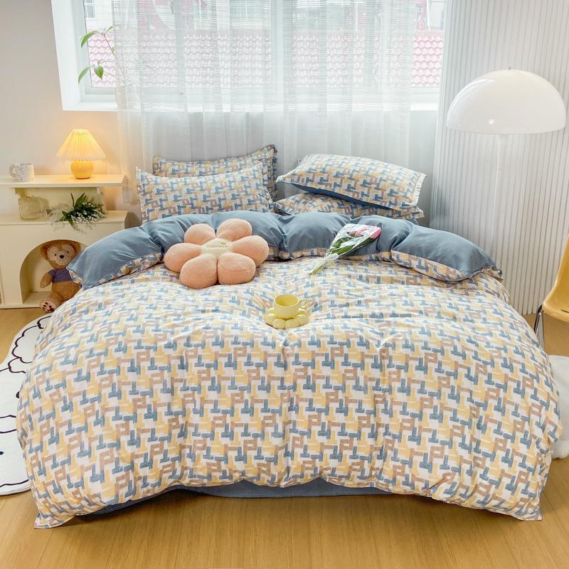 Four-piece Set for Bed, Three-piece Set, Skin-friendly Sheets, Quilt Covers, Pillowcases.