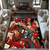 Hanako Kun Printed Crystal Velvet Area Rug, Soft Anti-Slip Water Absorbent Floor Mat for Living Room Bedroom