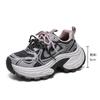 2025 spring color matching thick-soled dad shoes women's new breathable sports shoes heightened soft-soled non-slip casual shoes women's shoes