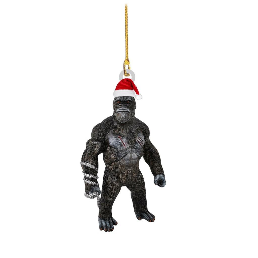 Acrylic Dinosaur Charming Christmas Pendant For Colorful Car Decoration Interior