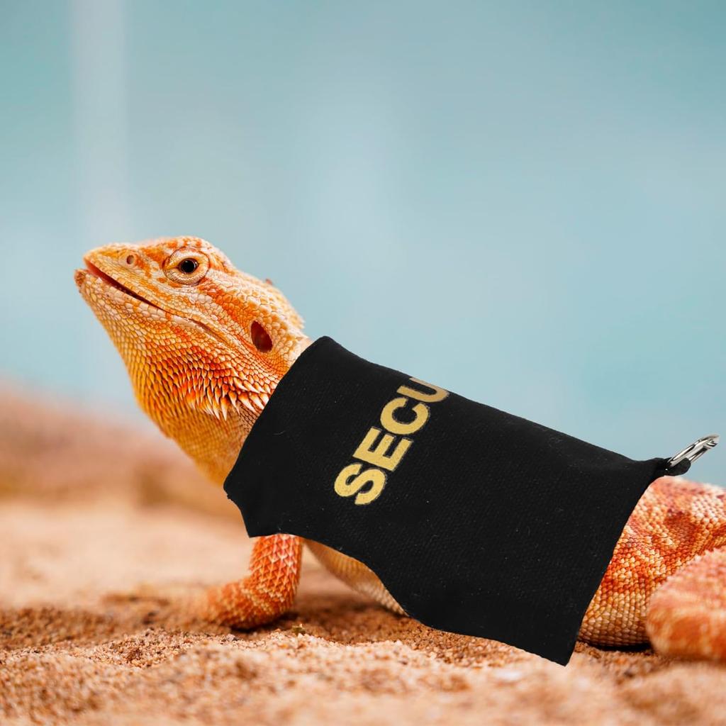 ADOGGYGO Bearded Dragon Harness Leash Set, Lizard Clothe Costume Adjustable Reptile Harness with 5ft Leash for Bearded Dragon Lizard Walking Outdoor