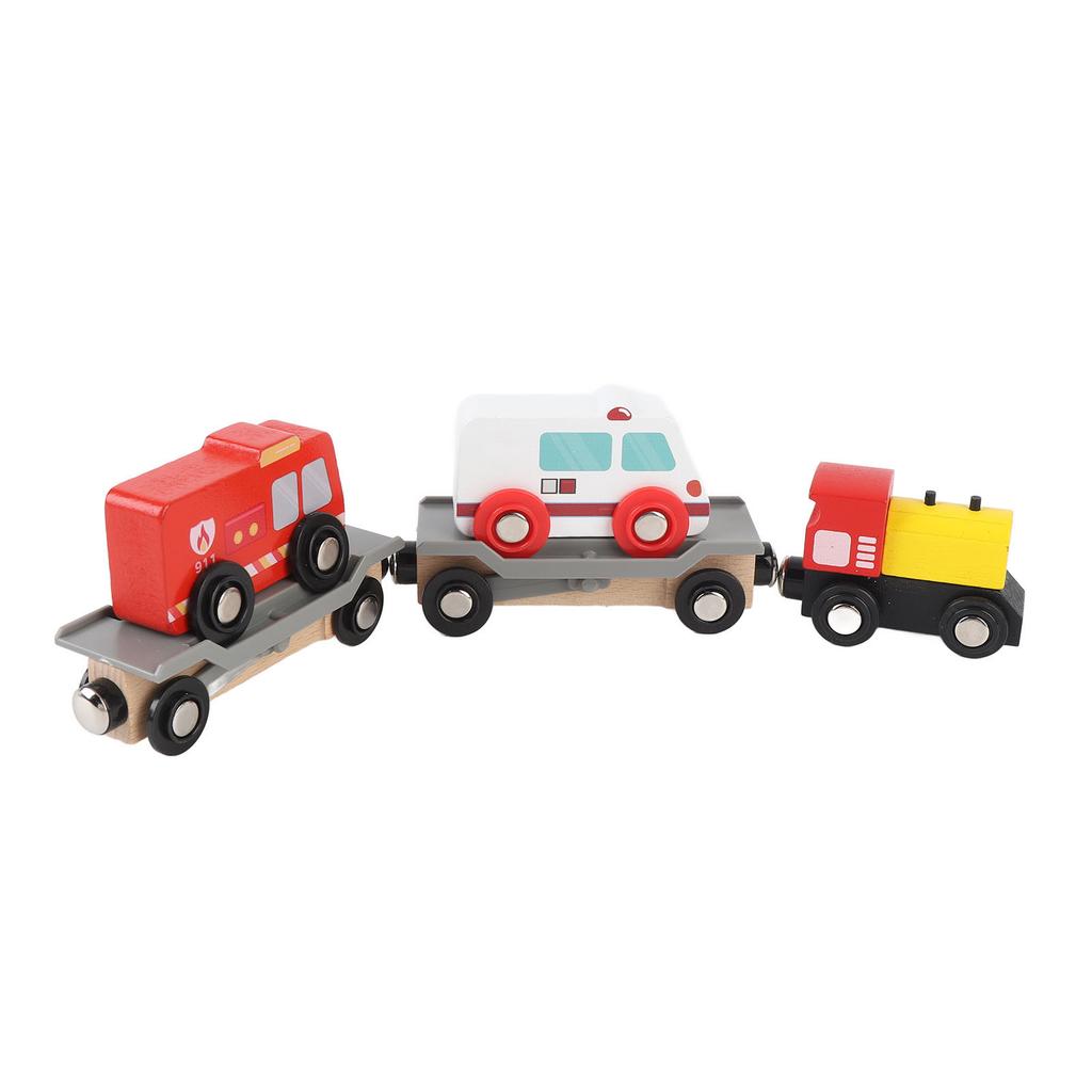 Holz-Eisenbahn-Set Hand-Auge-Koordination Eisenbahn-Set Pädagogisches Kinderspielzeug für große Marke