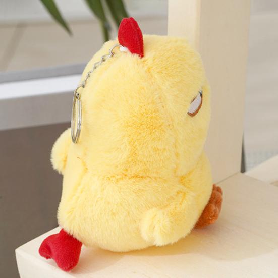 Plush Pendant Lovely Collectible Lightweight Kawaii Angry Little Chicken Keychain Doll Backpack Decoration