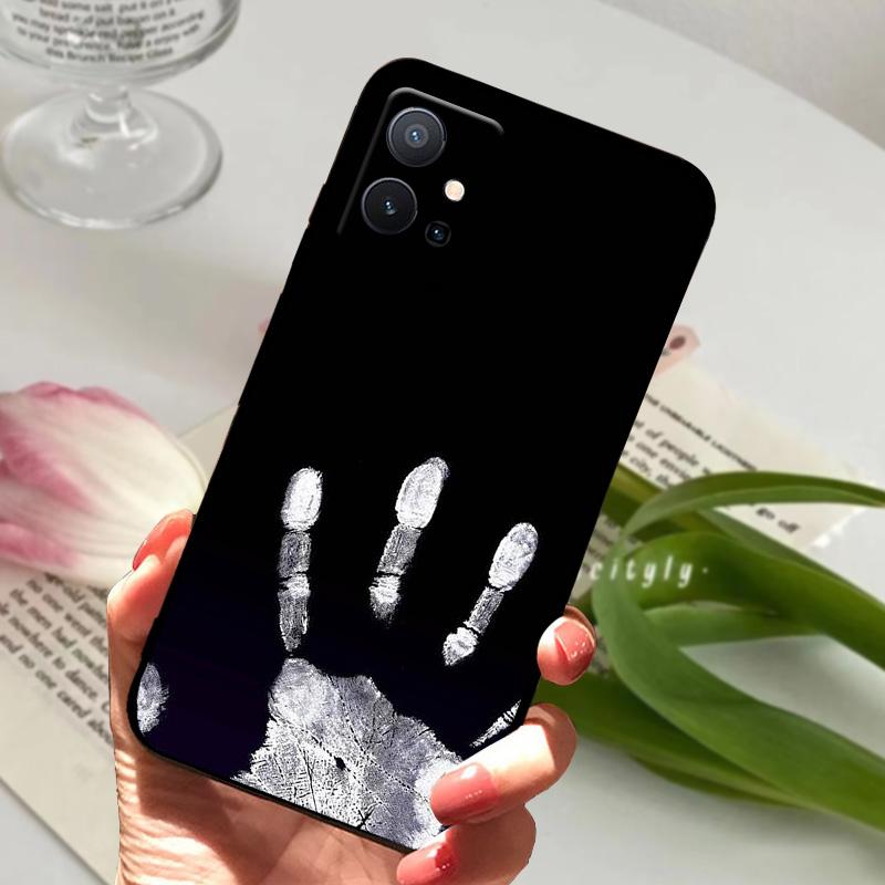 For Vivo Y55 5G Case V2127 V2154 Cool Soft Silicone TPU Black Matte Phone Cover For VIVO Y55s 2023 Coque Bumper T1 5G Funda Capa