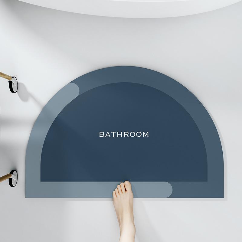 Water Absorbent Floor Mats Imitation Diatom Mud Bathroom Cartoon Entry Door Bathroom Quick Drying Toilet Foot Mats Carpet Home