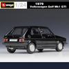 Bburago 1:24 Volkswagen Golf GTI Mk1 1979 Alloy Road Sports Car Model Diecasts Metal Classic Racing Car Vehicles Model Toys Gift