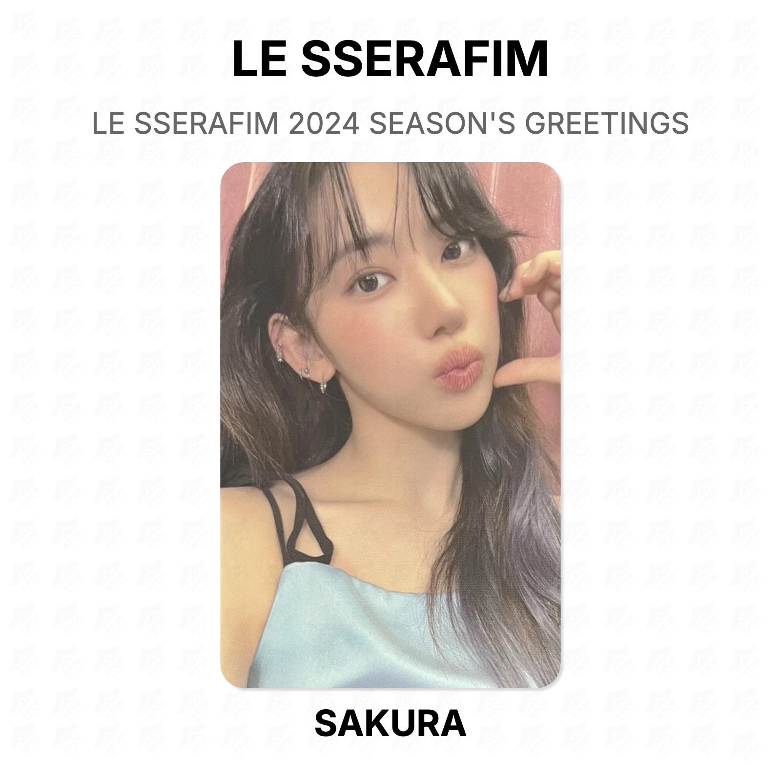 LE SSERAFIM 2024 SEASON S GREETINGS Official Photocard SAKURA