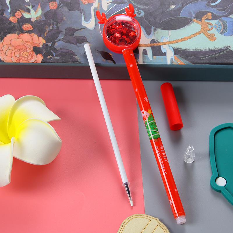 Creative Christmas Reindeer Gel Pen - Cute Cartoon Water-based Pen & Small Gift Stationery