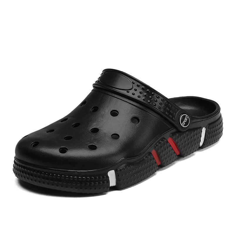 Mens Rubber Sandals Clogs Men Soft Breathable Beach Garden Shoes Summer Casual Zuecos Hombre Cholas Man Plus Big Size 49 50