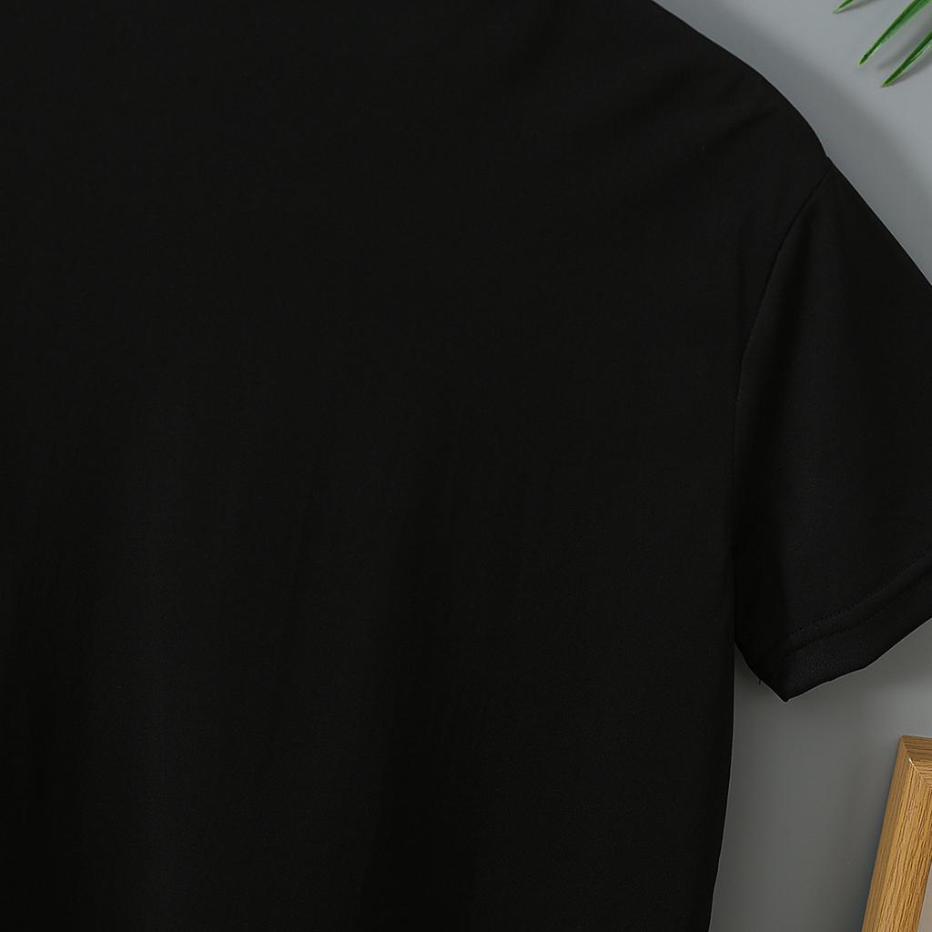 Chemise tendance à col montant boutonnée à manches courtes pour enfants