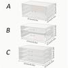 1pc,Nail polish storage box, nail polish display box, transparent multi-layer storage rack, cosmetics, lipstick, jewelry storage