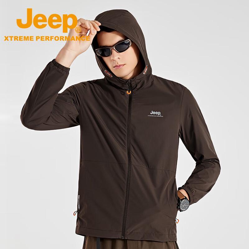 Jeep Men's UPF50+ Sun Protection Windbreaker