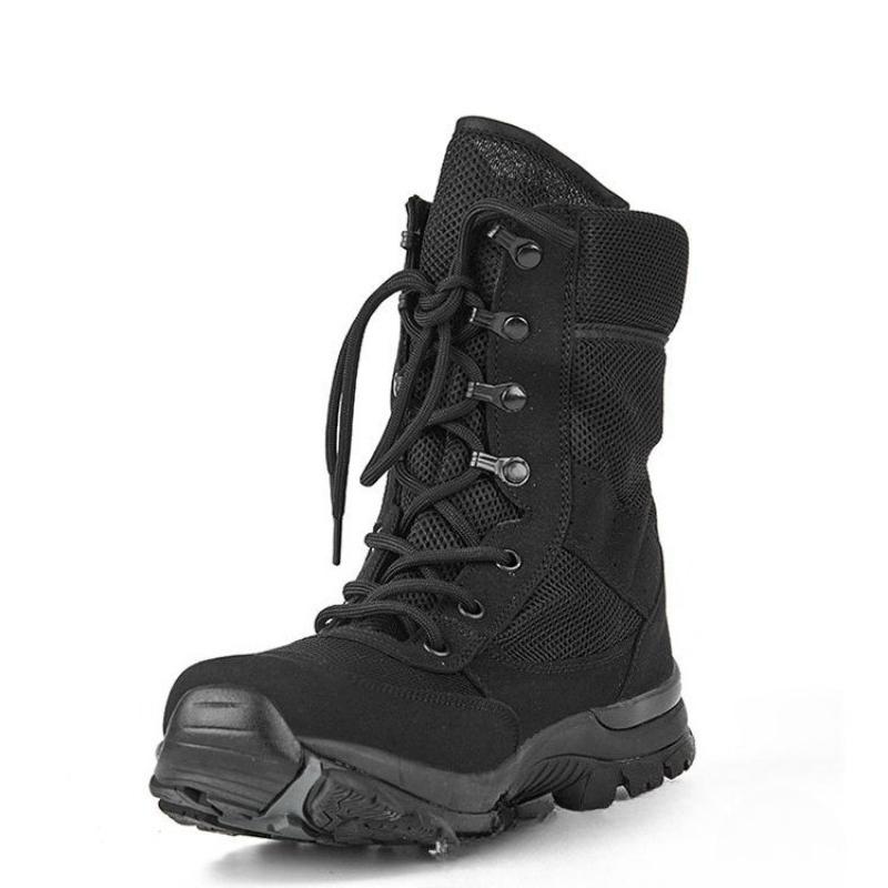 Fashion Men's outdoor shoes Breathable light desert boots Hiking shoes black camping boots Training shoes