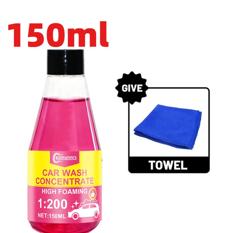 

Car Exterior Care LiquidAll-in-One Treatment, Pink Paint Care FluidIncludes Towel, Easy to Use 150ml&1