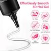 Makartt 3D Gel Nail Art & Chrome Nail Powder Kit: 15g Sculpting Gel for Nail Art  No wipe 3D Molding and Metallic Chrome Powder Set for Decoration Ma
