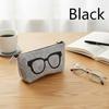 Portable Sunglasses Case Felt Pencil Pouch Soft Zipper Eyeglasses Bag Travel Accessories Organizer