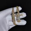 Hip Hop Justice Sword Cross Bracelet Trendy Brand Personalized Men's Zircon Bracelet High End Decoration