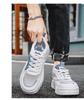 Men's Summer 2024 Trendy White Mesh Sneakers: Breathable and Stylish