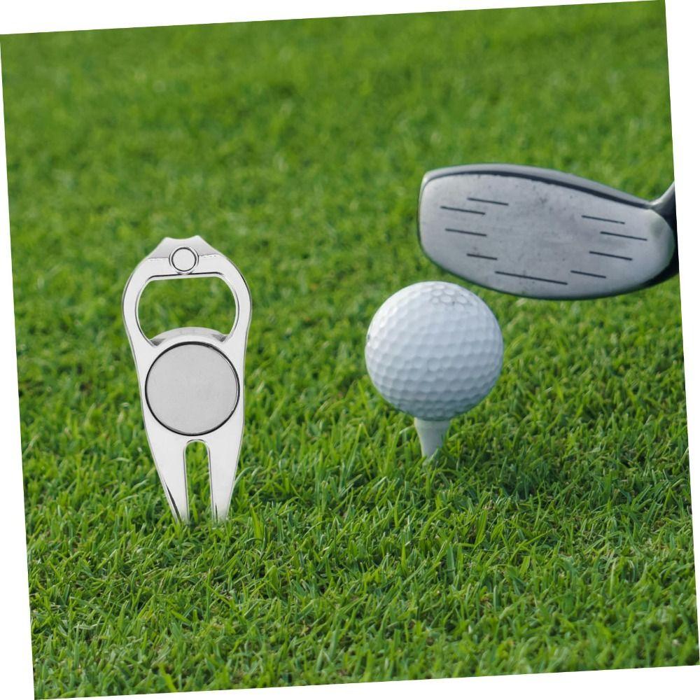 Magnetic Golf Divot Repair Tool Lightweight Ball Mark Tool Stylish Bottle Opener Lawn Repair