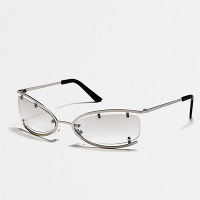 Eyewear Goggles Shades 2000'S Punk Sunglasses Wrap Around  Sunglasses Sun Glasses