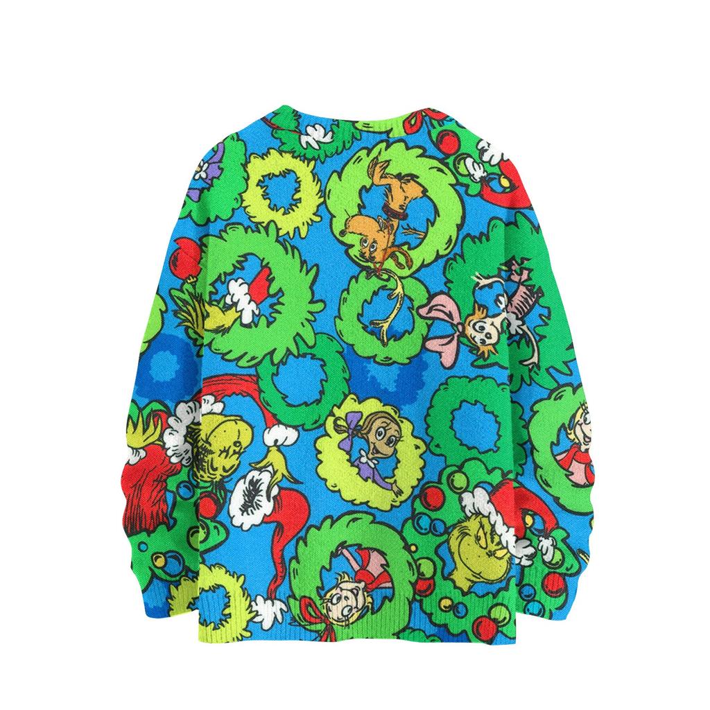 Weihnachts-Sweatshirts für Damen, Strickpullover, süßes Hemd, Herbst, Rundhalsausschnitt, Pullover, Tops