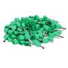 100Pcs Insulated Cord Pin End Terminal Copper PVC Pre Insulated Ends Cold Pressed Terminals