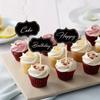 24 Stuks Lege Krijtbord Cupcake Toppers Voedsel Buffet Labels Borden Dessert Taart Toppers Tandenstokjes Bruiloft Feest Decoraties