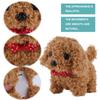 Electronic Robot Dog Interactive Plush Puppy Toy Acts Like A Real Puppy Cute Walking Dog Barking Tail Wagging for Kids Gifts