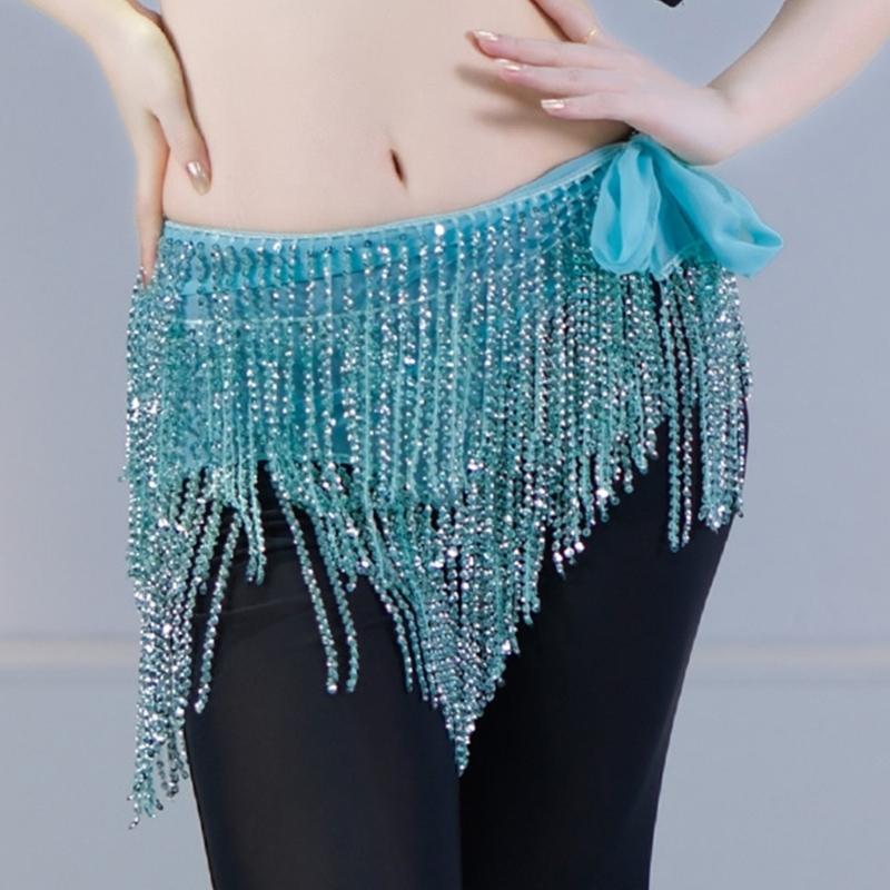 Professional Grade Belly Dance Hip Scarf Lightweight Polyester Fabric for Comfortable Extended Dance Practice