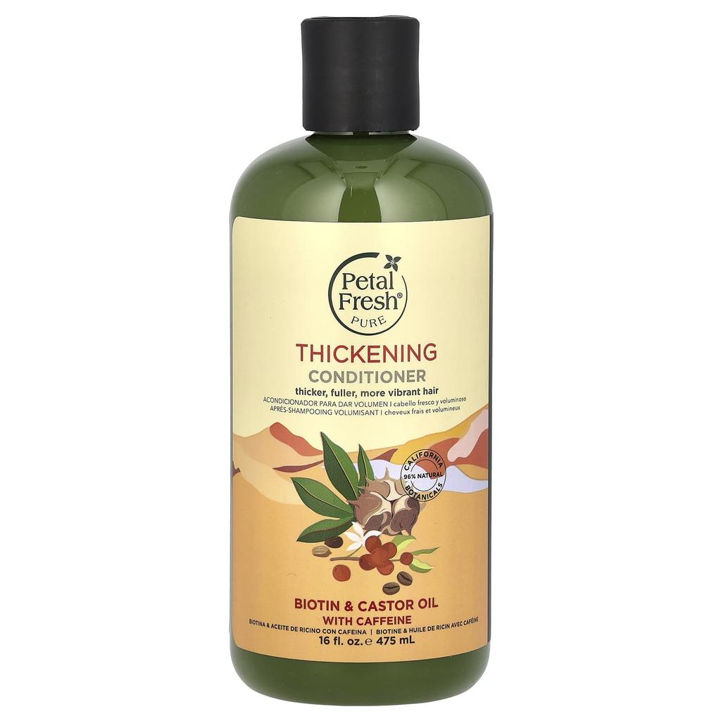 Pure, Caffeine Conditioner with Biotin and Castor Oil, 475 Ml (16 Fl Oz)