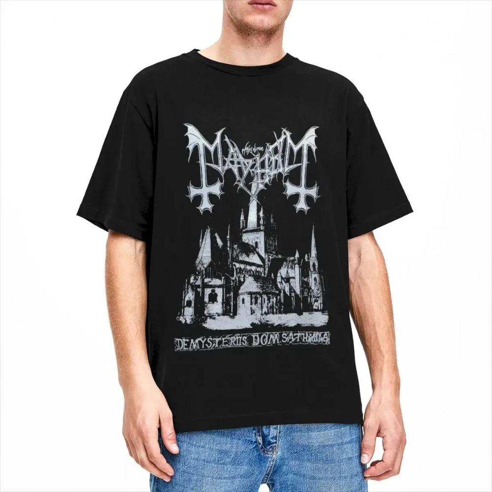 Mayhem Deathcrush Euronymous Dead Varg Men Women's T Shirt Merchandise Funny Tees Round Neck T-Shirt Pure Cotton Unique Clothing