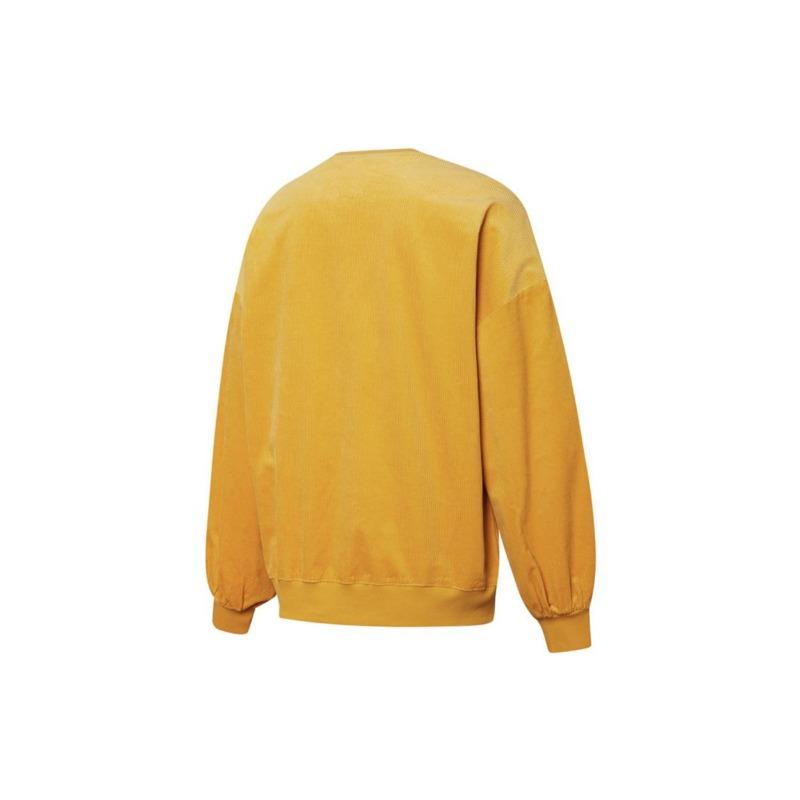 Puma Cord-Rundhals-Sweatshirt mit Kontrasttasche Damen-Oberteile Gold 534753-37