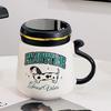 Cute Cartoon Animal with Lid with Lid with Lid with High Temperature Resistance and High Appearance Ceramic Cup Souvenir Gift Mug