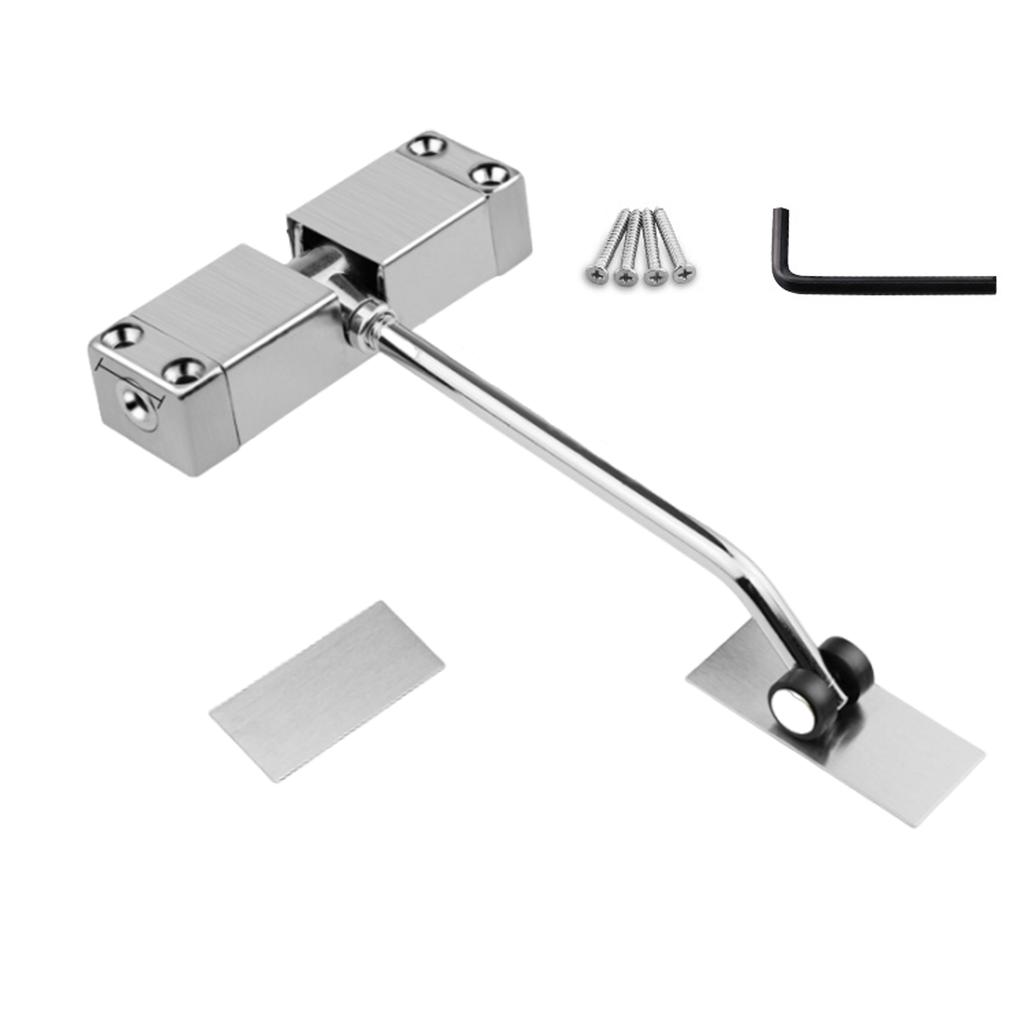 Automatic Door Closer Adjustable Spring Loaded Door Closer Quiet Spring Door Closer Upgrades for Homes & Office Use