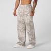 Men's Camouflage Wide-Leg Athletic Pants: Trendy Printed, Loose-Fit Casual and Running Style