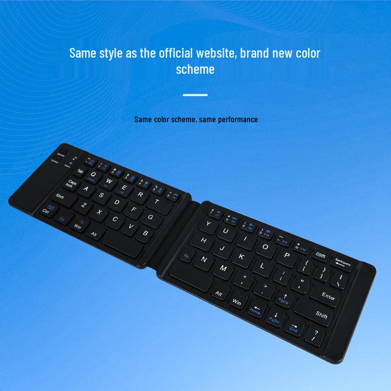 2026 Mini Folding Wireless Bluetooth Keyboard: Lightweight, Portable, Universal for Computers, Phones, Tablets
